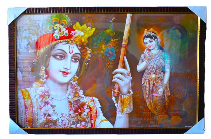 Wooden-Radha-Krishna-Scenery