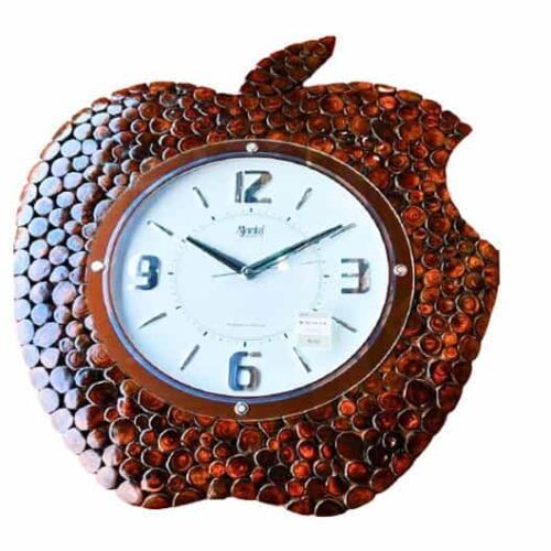 Apple-Shape-Wall-Watch-With-White-Dial